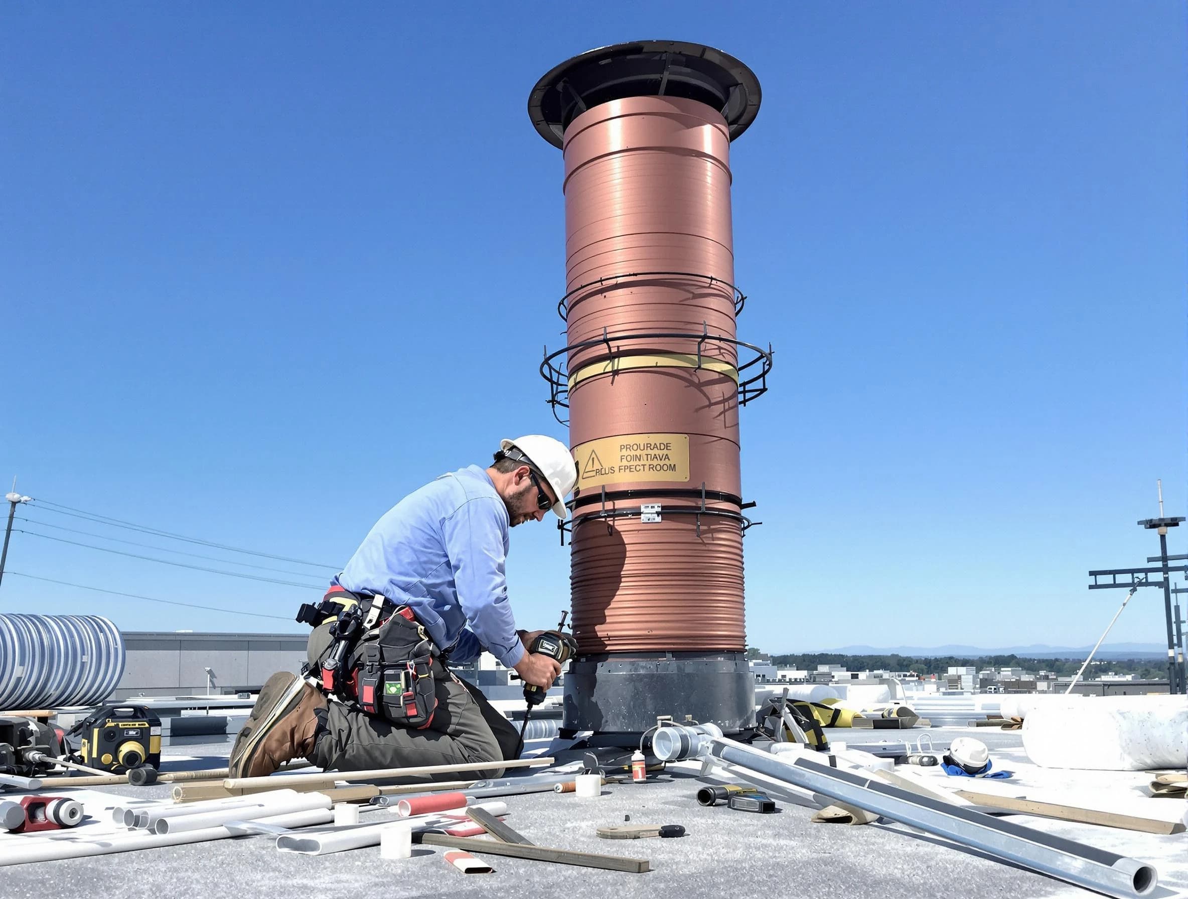 Installed chimney liner by Murray Chimney Sweep in Murray, UT