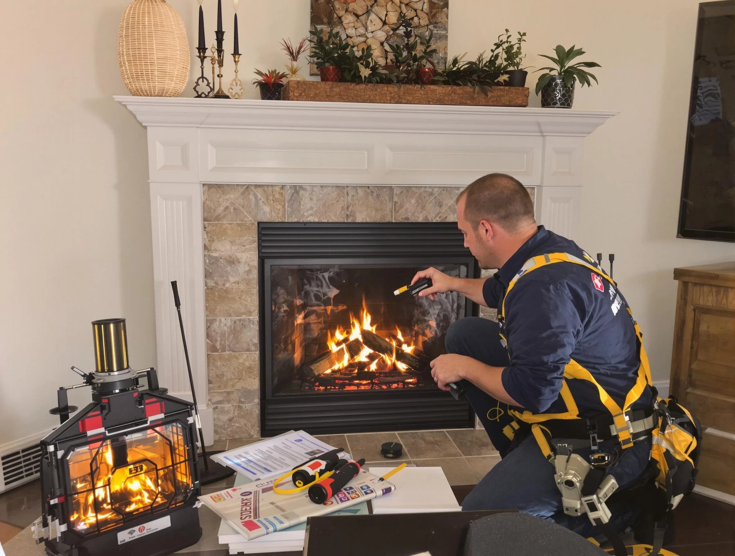 Safety-focused fireplace inspection by Murray Chimney Sweep in Murray, UT