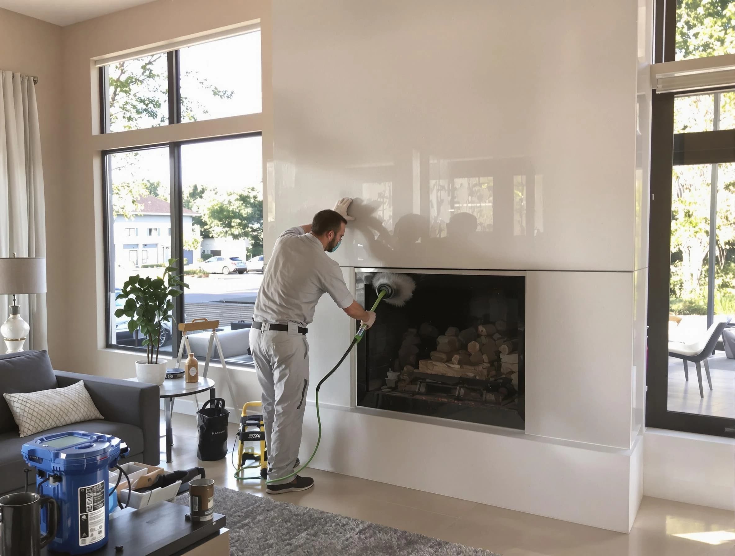 Murray Chimney Sweep performing thorough soot removal in Murray, UT