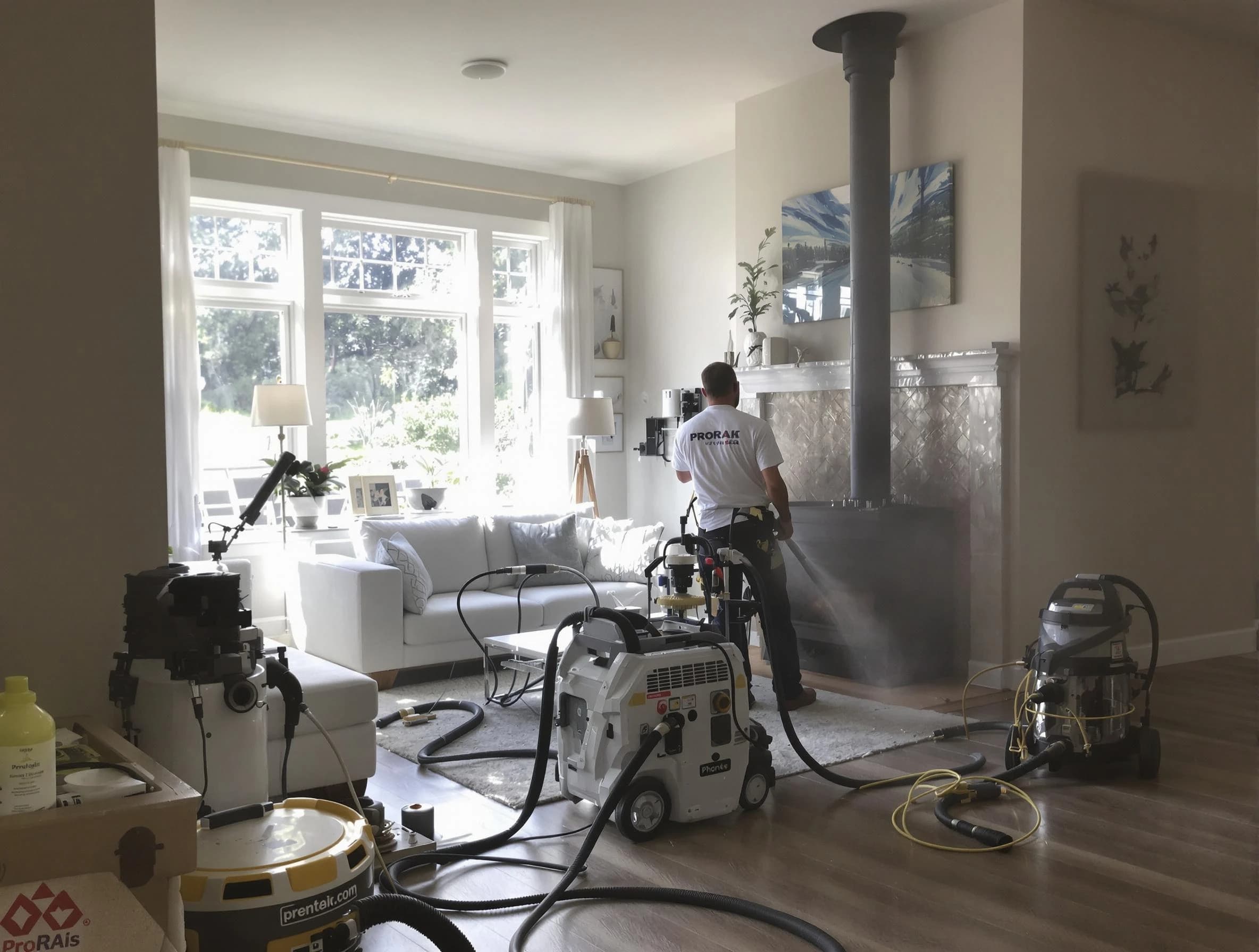Soot removal service by Murray Chimney Sweep for a fireplace in Murray, UT