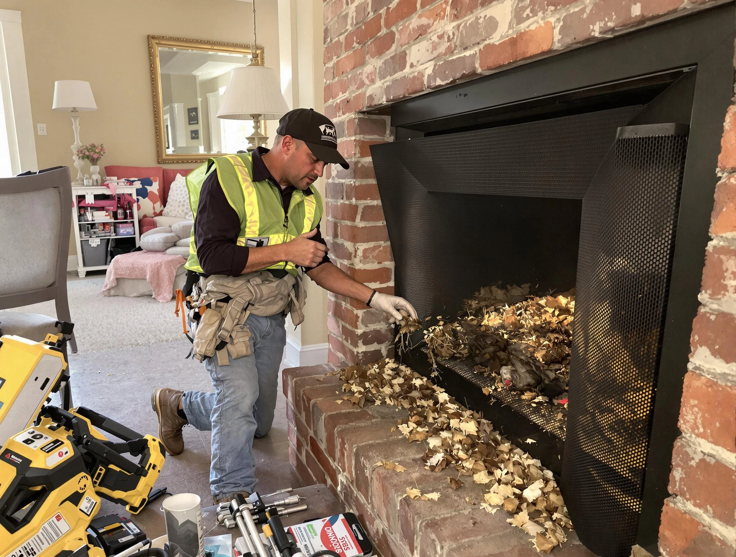 Safe screening installation by Murray Chimney Sweep in Murray, UT