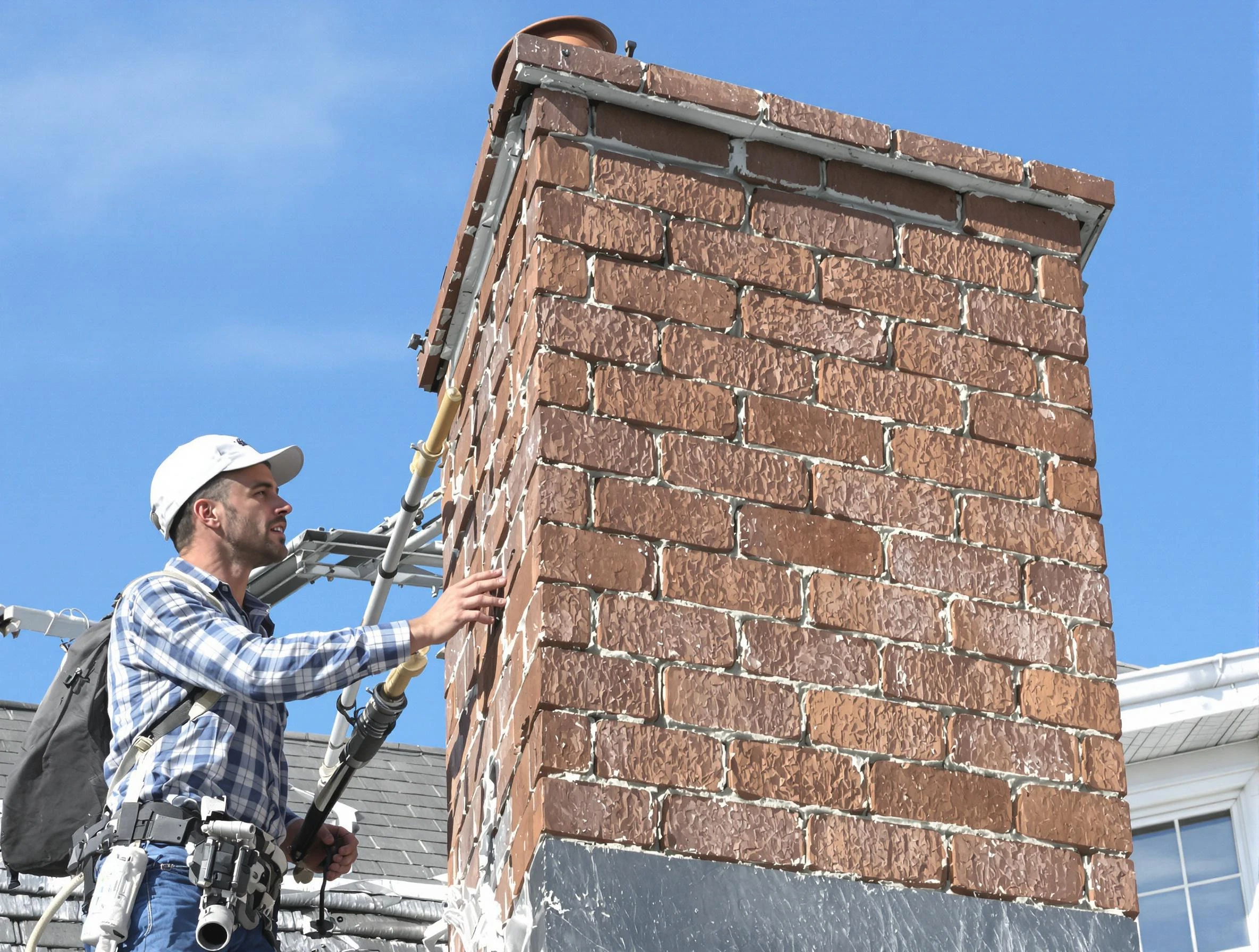 Brickwork for a chimney rebuild by Murray Chimney Sweep in Murray, UT